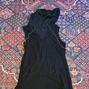 Target Black Hooded Sleeveless Swim Coverup